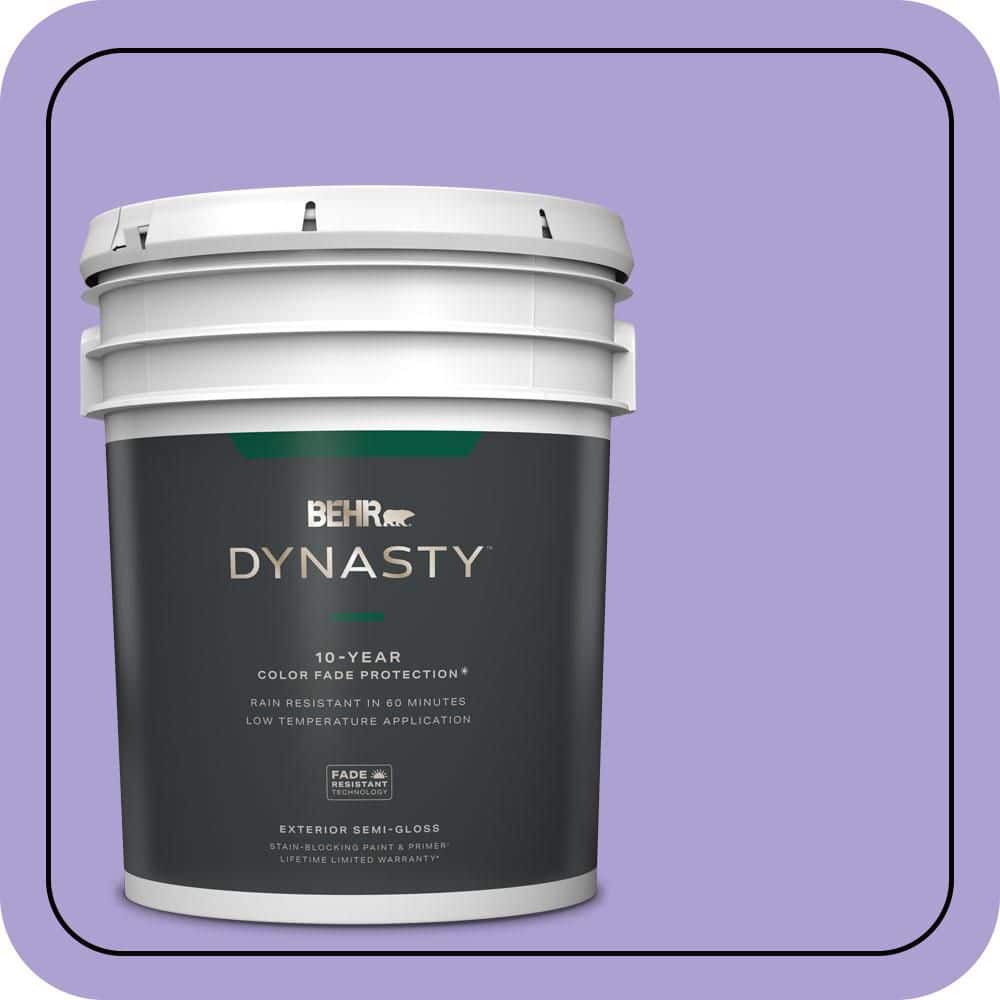 BEHR DYNASTY 5 gal. #P560-4 Magic Wand Semi-Gloss Enamel Exterior Stain-Blocking Paint & Primer