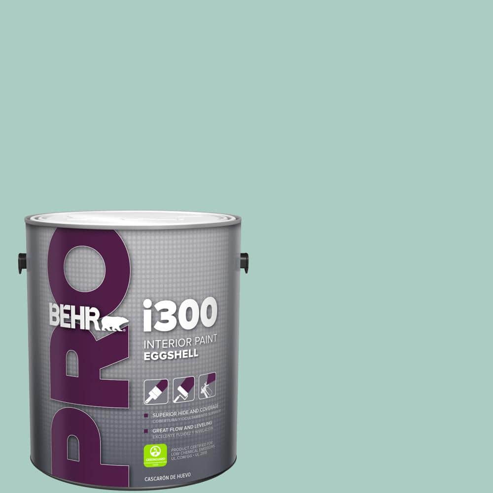 BEHR PRO 1 gal. #M440-3 Baby Aqua Eggshell Interior Paint (1)