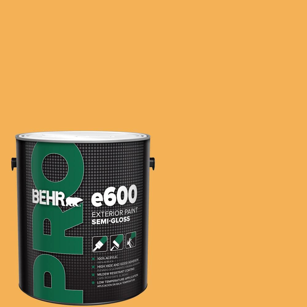 BEHR PRO 1 gal. #PMD-20 Goldenrod Field Semi-Gloss Exterior Paint