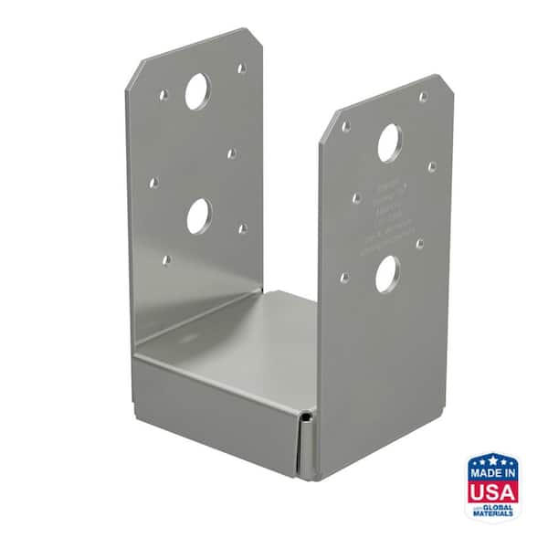 Simpson Strong-Tie ABU Stainless-Steel Adjustable Standoff Post Base for 4 x 4 Nominal Lumber (2)