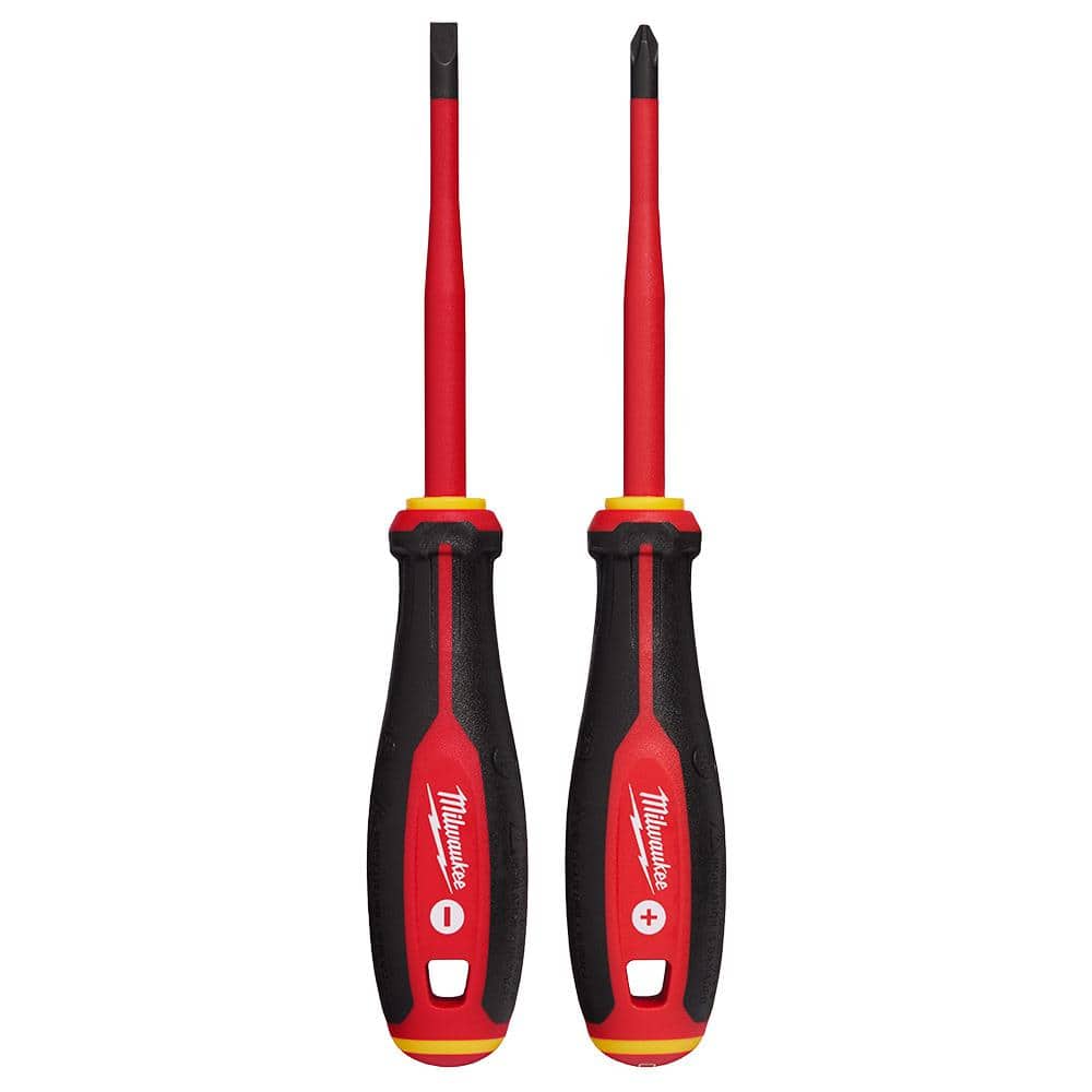 Milwaukee 1000V Insulated Slim Tip Screwdriver Set (2-Piece) (1)