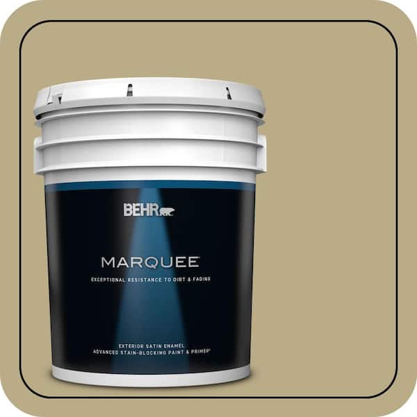 BEHR MARQUEE 5 gal. #S330-4 Fennel Seed Satin Enamel Exterior Paint & Primer (2)