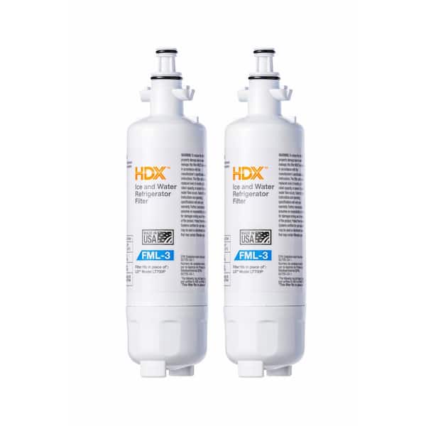 HDX FML-3 LG LT700P  Premium Refrigerator Water Filter Replacement (2-Pack) (2)