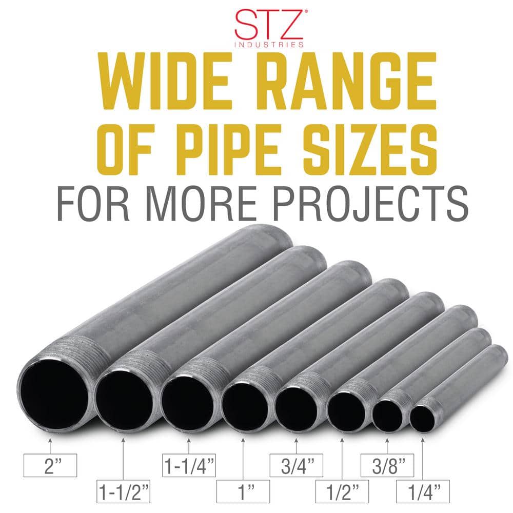 STZ 3/4 in. 6 in. Black Steel Nipple (4)