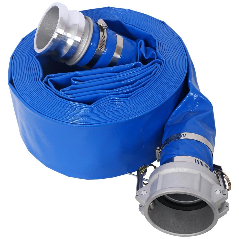 Unbranded 3"x50FT Pool Backwash Hose, PVC Lay Flat Pump for Swimming Drain Pools and Clean Filter Sewage/Effluent Accessory