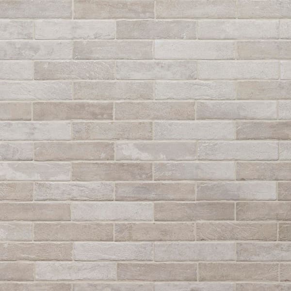 MSI Drift Ivory Brick 2 in. x 10 in. Matte Porcelain Subway Look Floor and Wall Tile (5.12 sq. ft. /Case)