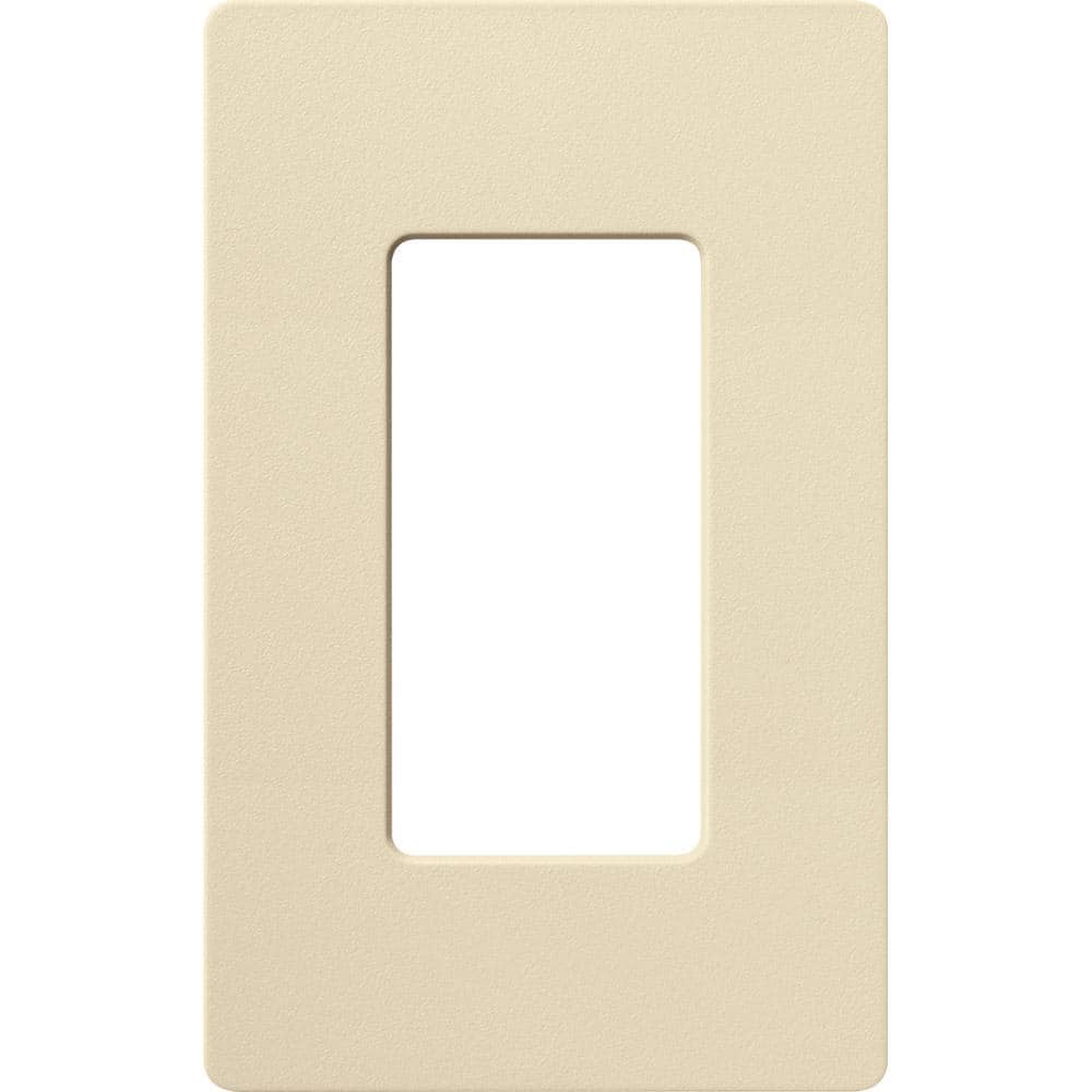 Lutron Claro 1 Gang Wall Plate for Decorator/Rocker Switches, Satin, Sand (SC-1-SD) (1-Pack)