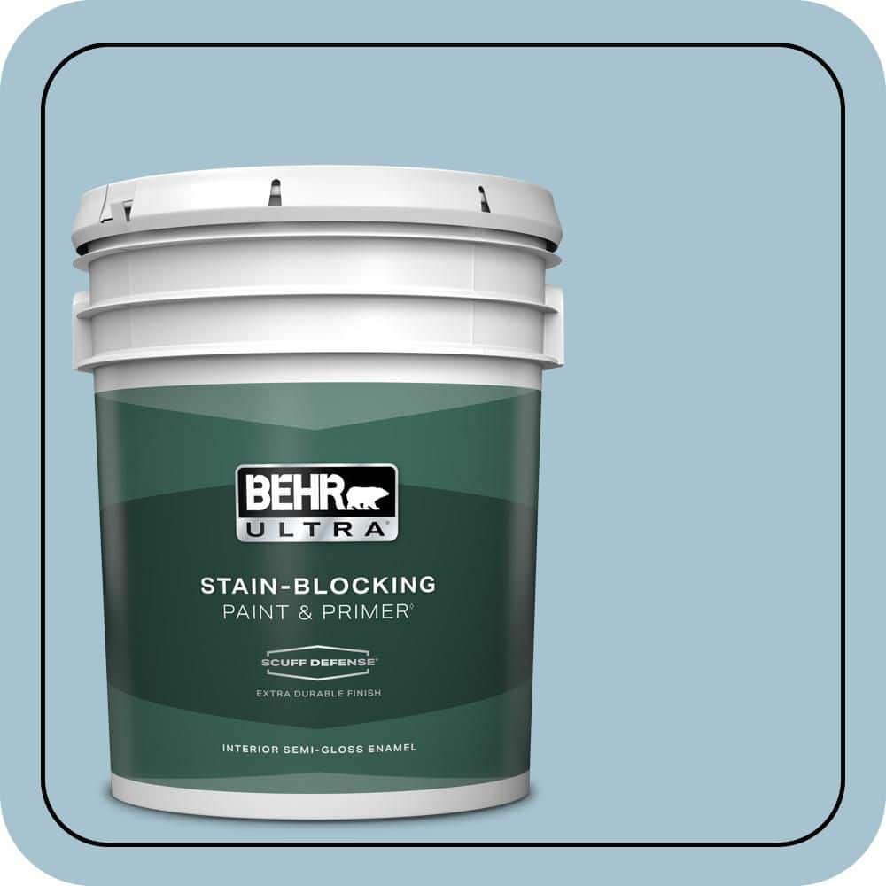BEHR ULTRA 5 gal. #550E-3 Viking Extra Durable Semi-Gloss Enamel Interior Paint & Primer