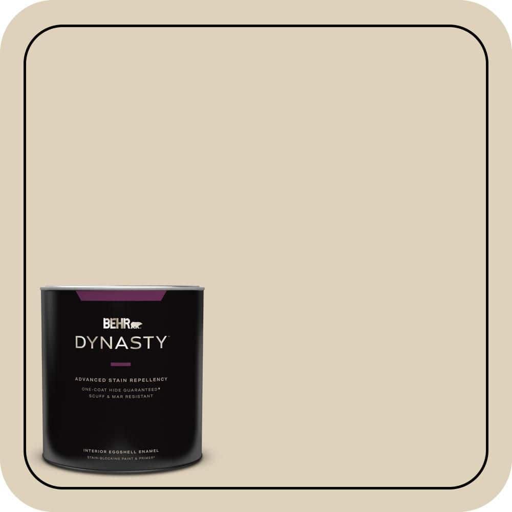 BEHR DYNASTY 1 qt. #PPU4-12 Natural Almond Eggshell Enamel Interior Stain-Blocking Paint & Primer