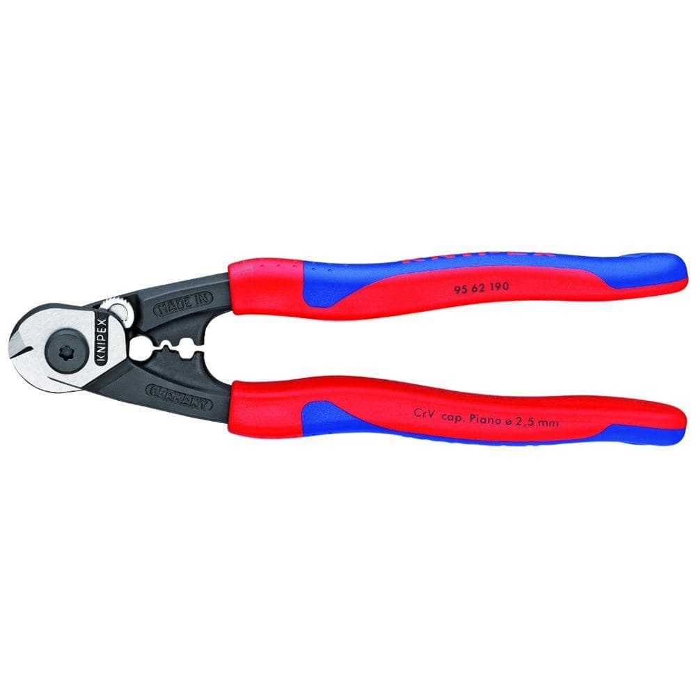 KNIPEX 7.5 in. Wire Rope Cutters with Comfort Grip Handles (1)