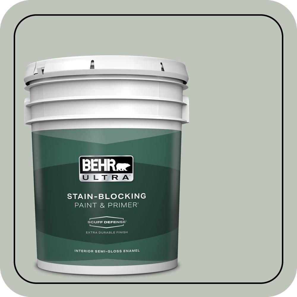 BEHR ULTRA 5 gal. #700E-3 Contemplation Extra Durable Semi-Gloss Enamel Interior Paint & Primer