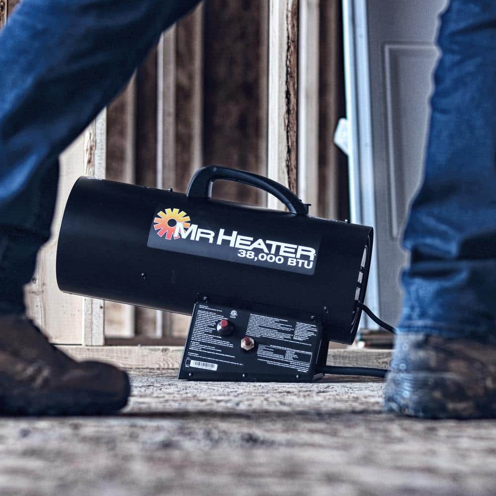 Mr. Heater 38,000 BTU Forced Air Propane Outdoor Torpedo Space Heater with Quiet Burner Technology (2)