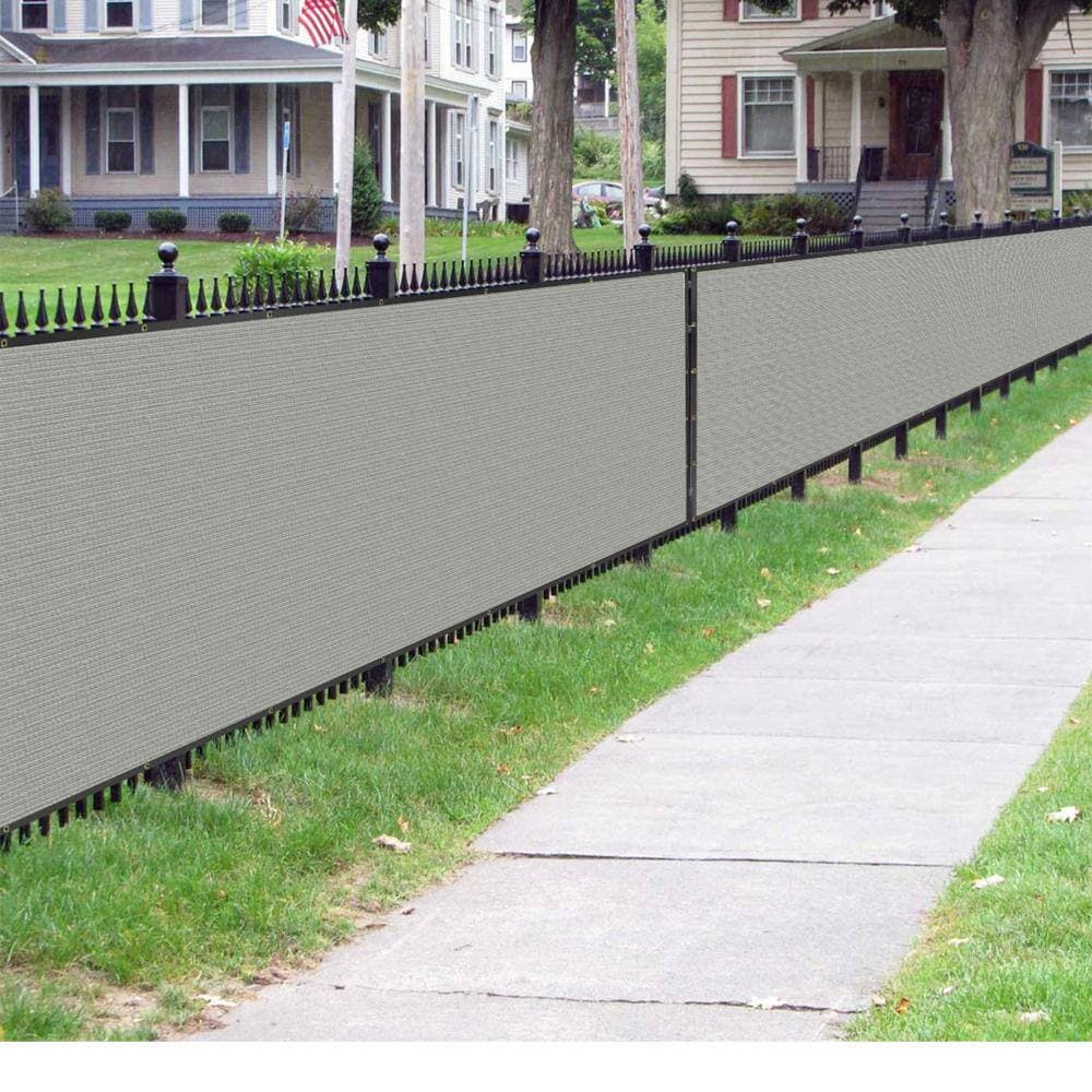 Unbranded 4 ft x 50 ft Privacy Fence Screen Heavy Duty Mesh Shade Cover Gray 1 Panel (3)
