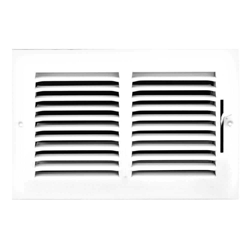 TruAire 10 in. x 4 in. 1-Way Down Side Wall/Ceiling Register