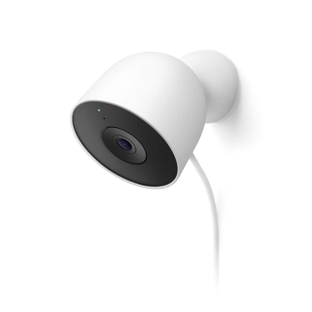 Google Nest Outdoor Smart Security Camera (Wired, 2nd Gen) - Snow