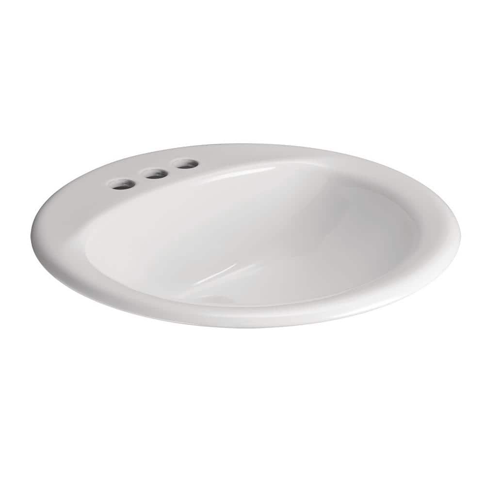 Glacier Bay Drop-In Vitreous China Bathroom Sink (2)