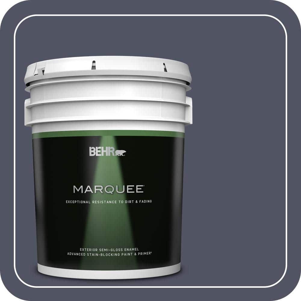 BEHR MARQUEE 5 gal. #630F-7 Black Orchid Semi-Gloss Enamel Exterior Paint & Primer
