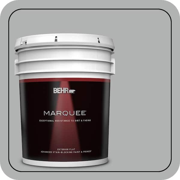 BEHR MARQUEE 5 gal. #PPU26-08 Silverstone Flat Exterior Paint & Primer (2)