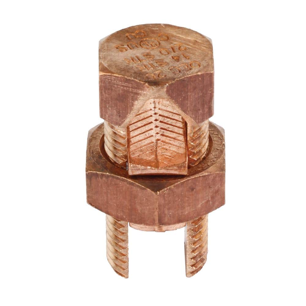 Commercial Electric 2 AWG to 2/0 AWG Copper Split Bolt (4)