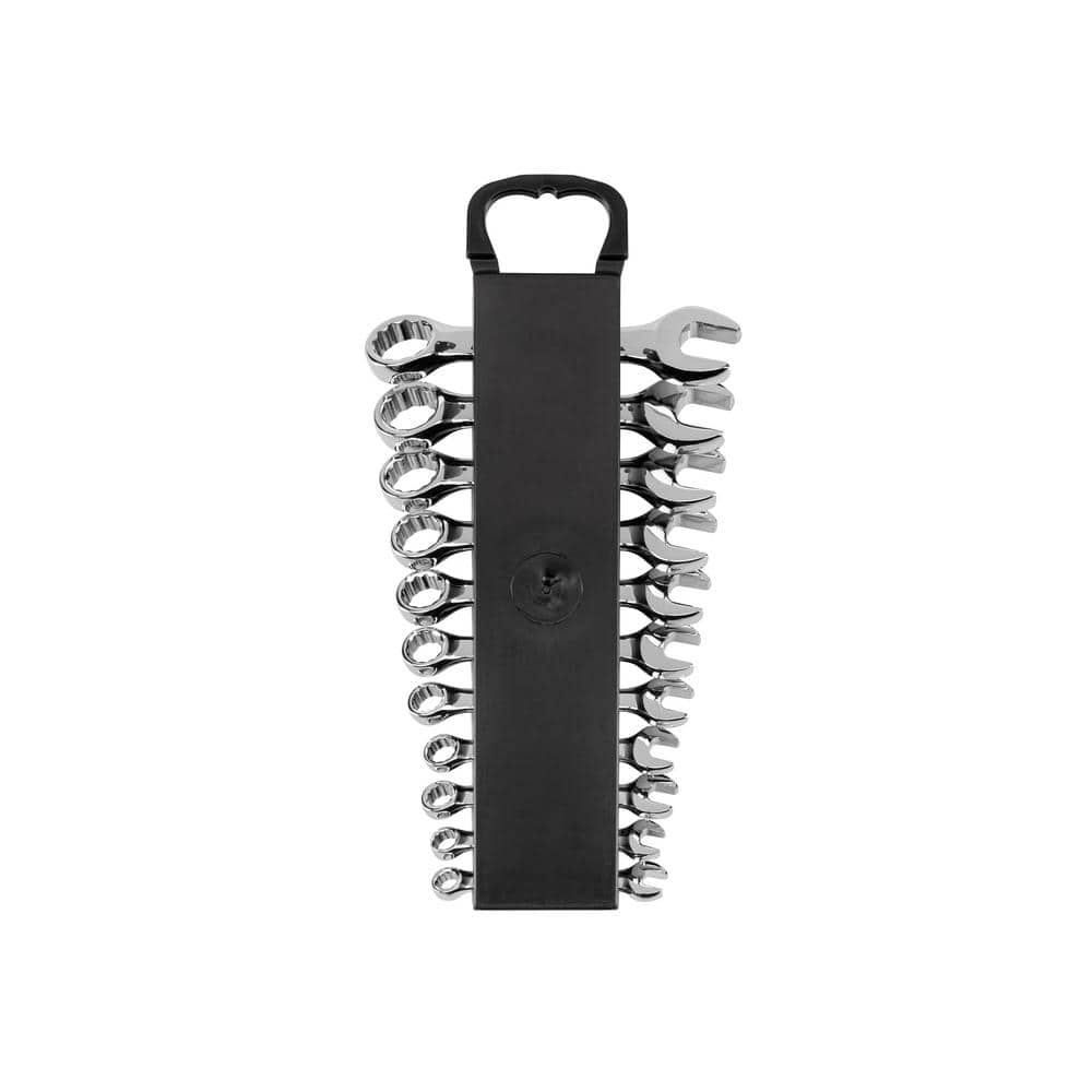 TEKTON 1/4-3/4 in. Stubby Combination Wrench Set with Holder (4)