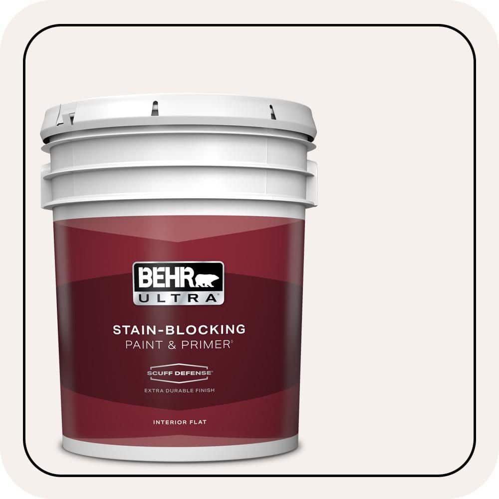 BEHR ULTRA 5 gal. #W-B-610 Soft Breeze Extra Durable Flat Interior Paint & Primer