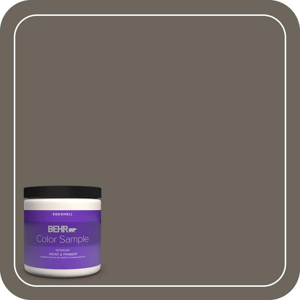 BEHR PREMIUM PLUS 8 oz. #N360-6 Patio Stone Eggshell Enamel Interior Paint & Primer Color Sample