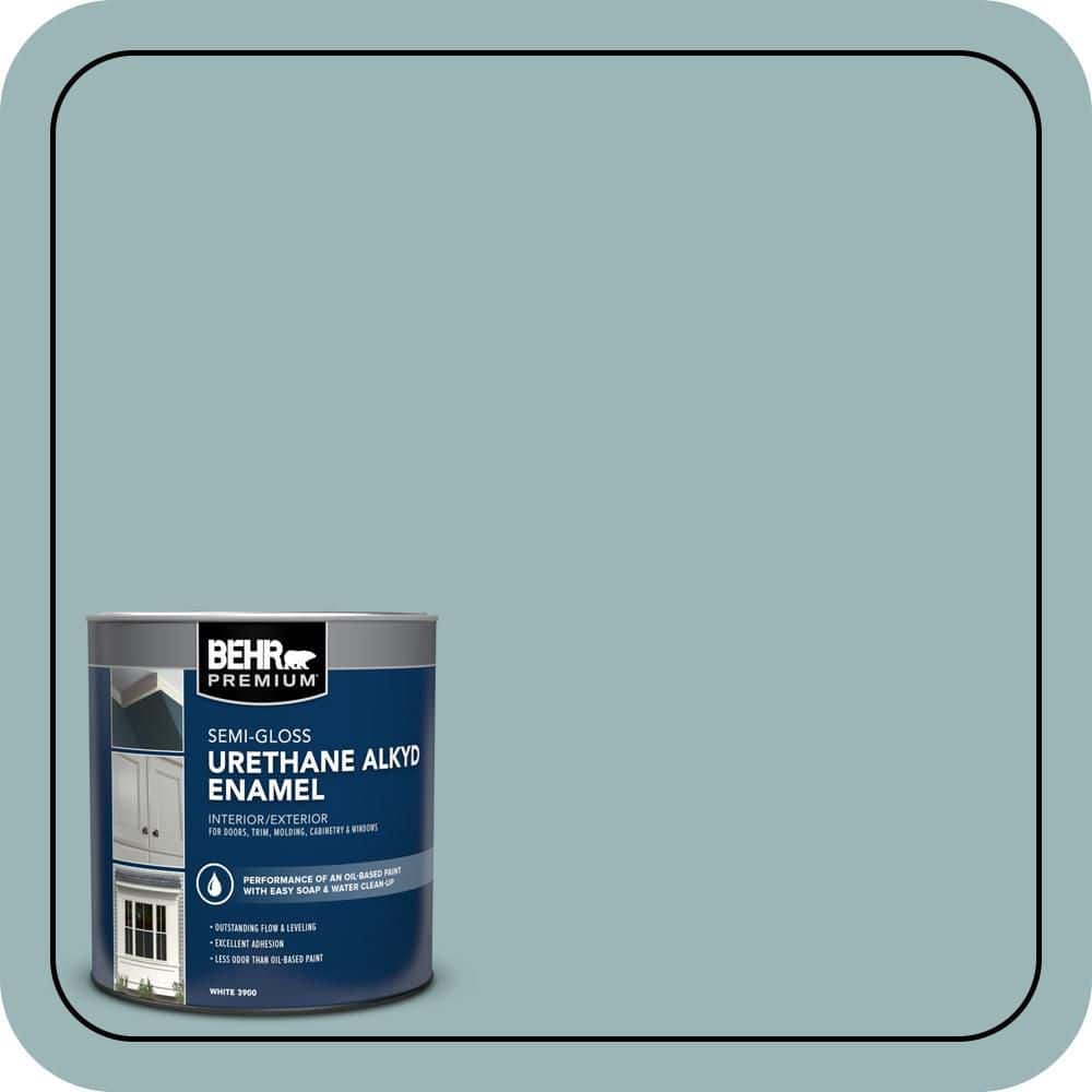 BEHR PREMIUM 1 qt. #PPU13-12 Harmonious Semi-Gloss Enamel Urethane Alkyd Interior/Exterior Paint