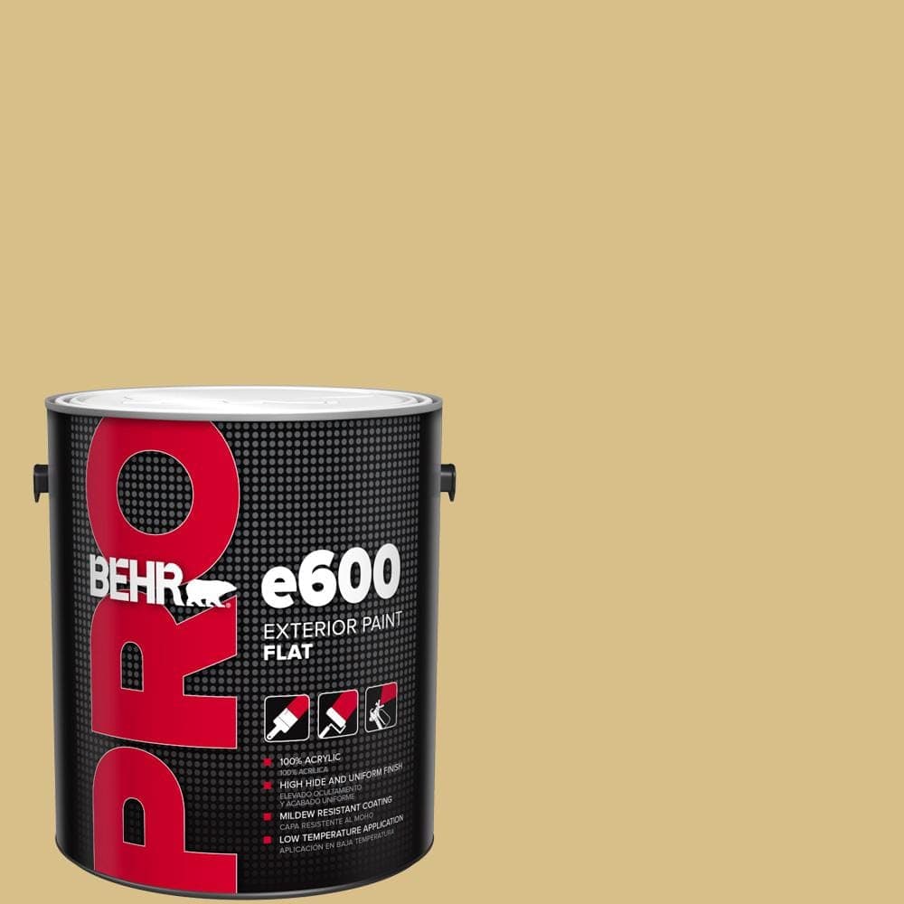 BEHR PRO 1 gal. #MQ2-18 Honey Tea Flat Paint