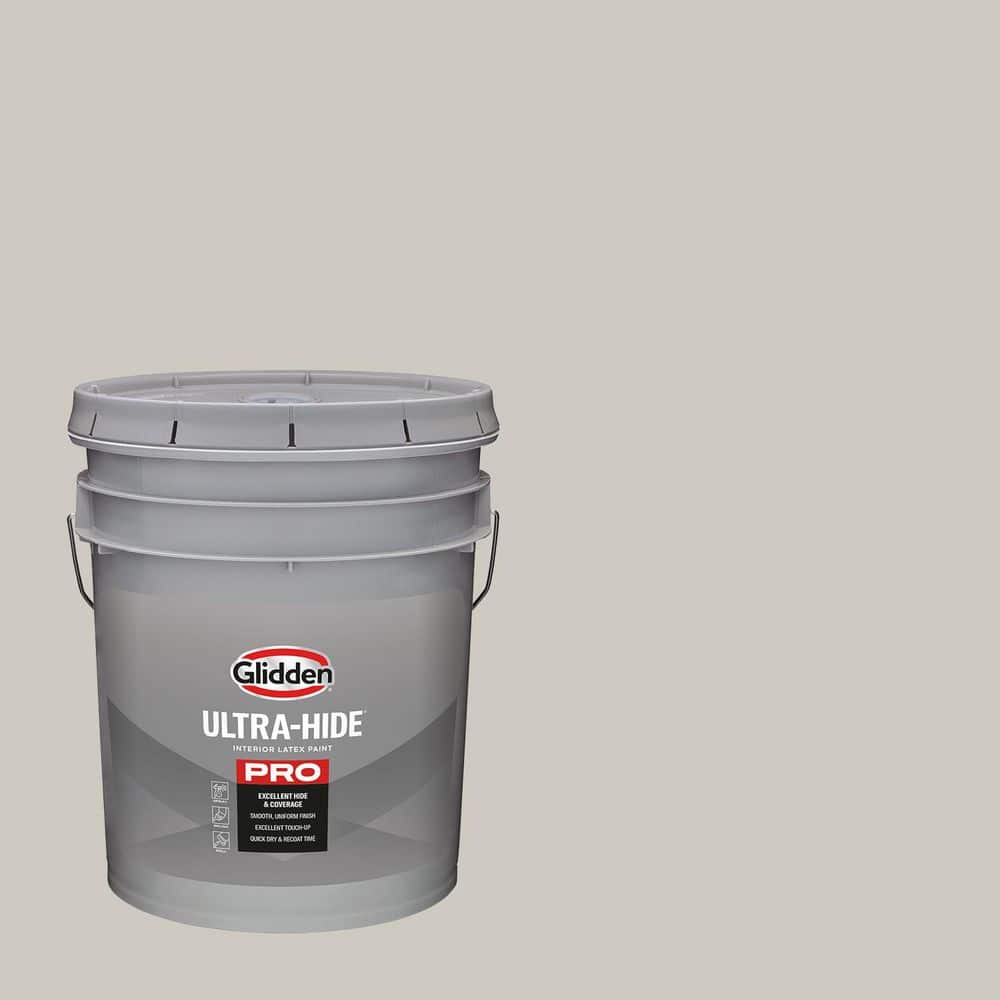 Glidden Ultra-Hide 5 gal. PPG1007-2 Swirling Smoke Ultra Flat Interior Paint