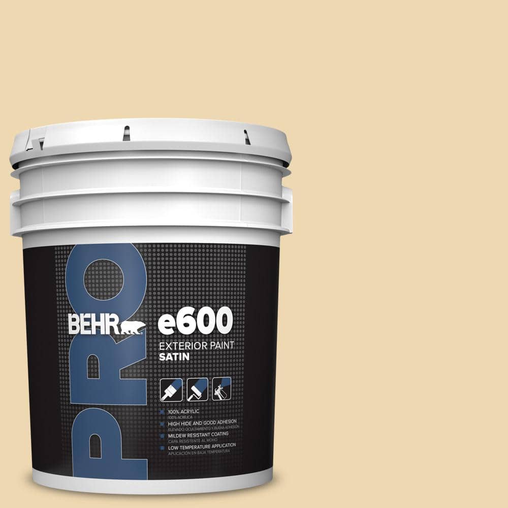BEHR PRO 5 gal. #PPU6-11 Hummus Satin Exterior Paint (1)