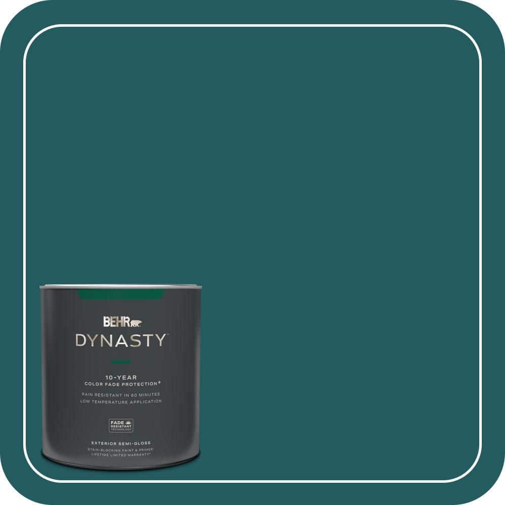 BEHR DYNASTY 1 qt. #S450-7A Out to Sea Semi-Gloss Exterior Stain-Blocking Paint and Primer