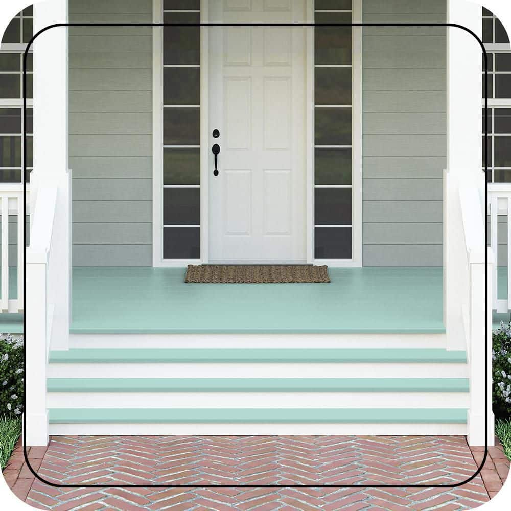 BEHR PREMIUM #490C-3 Textured Low-Lustre Enamel Interior/Exterior Porch and Patio Anti-Slip Floor Paint (2)