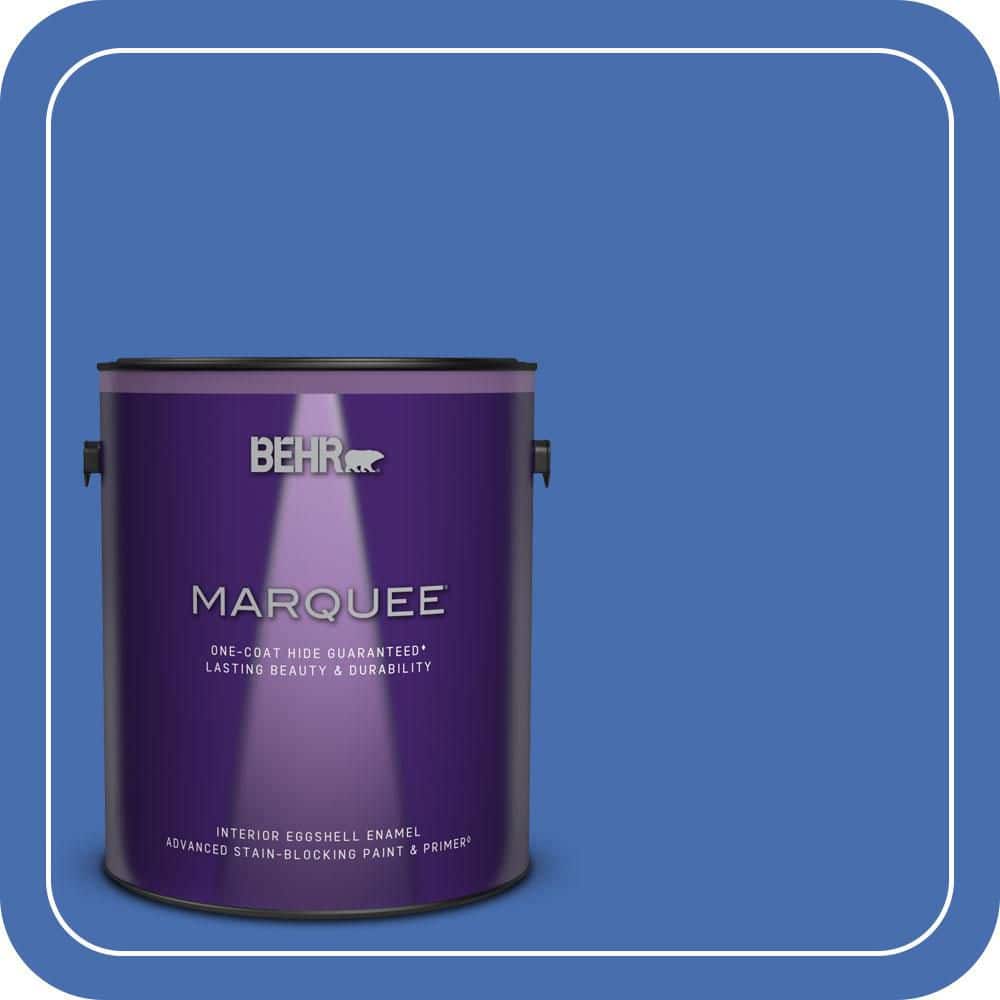 BEHR MARQUEE 1 gal. #PPU15-05 New Age Blue One-Coat Hide Eggshell Enamel Interior Paint & Primer