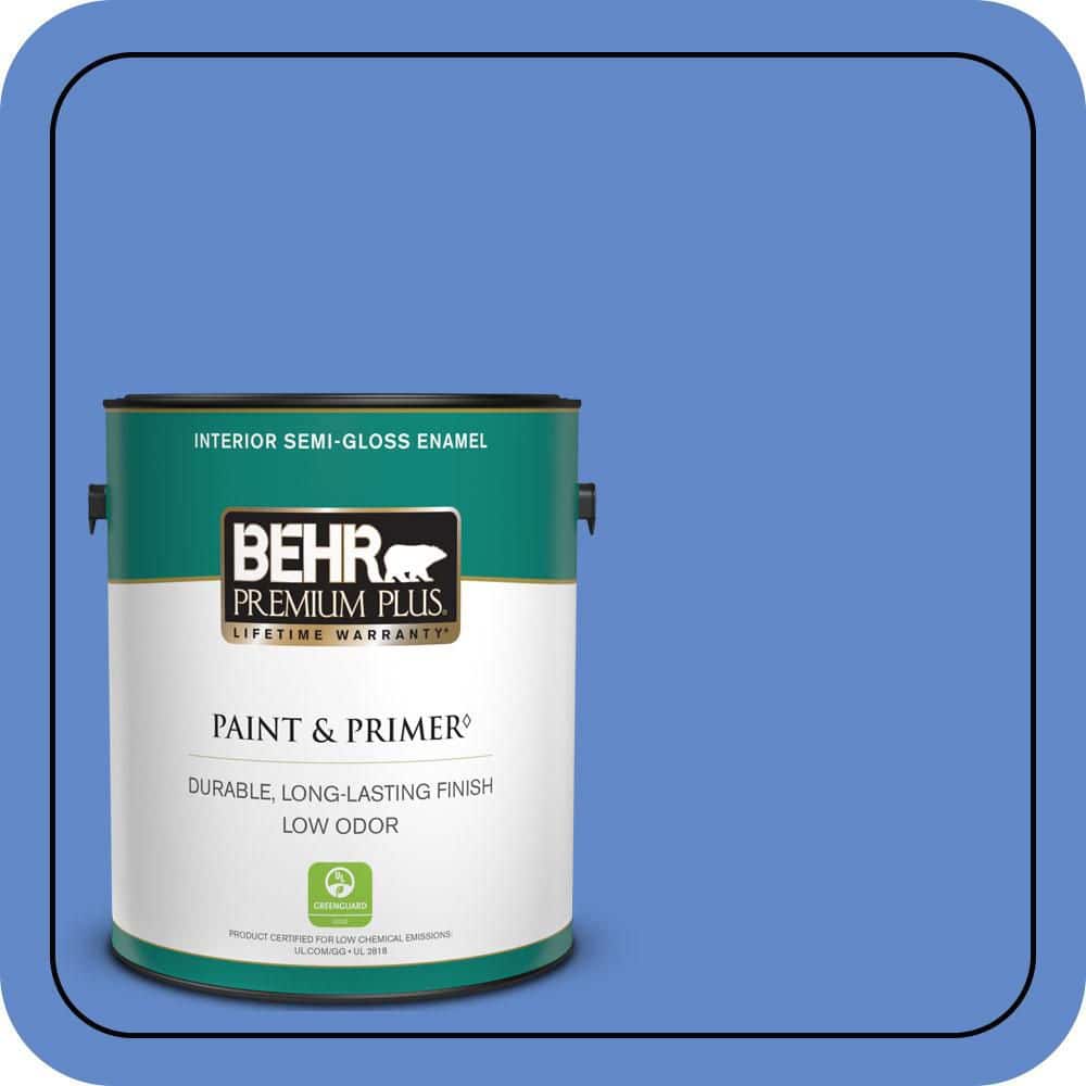 BEHR PREMIUM PLUS 1 gal. #P530-5 Integrity Semi-Gloss Enamel Low Odor Interior Paint & Primer