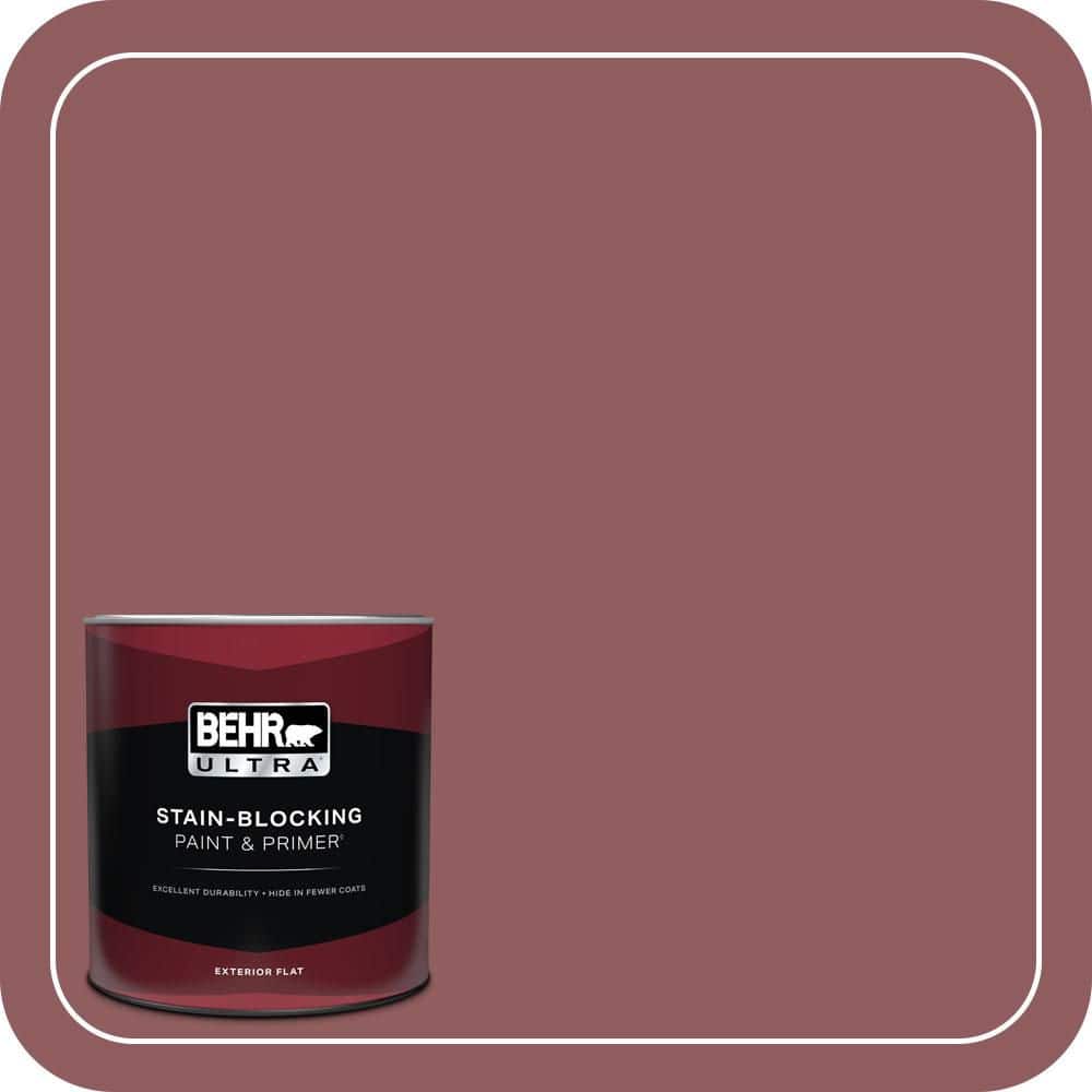 BEHR ULTRA 1 qt. #S130-6 Spiced Potpourri Flat Exterior Paint & Primer