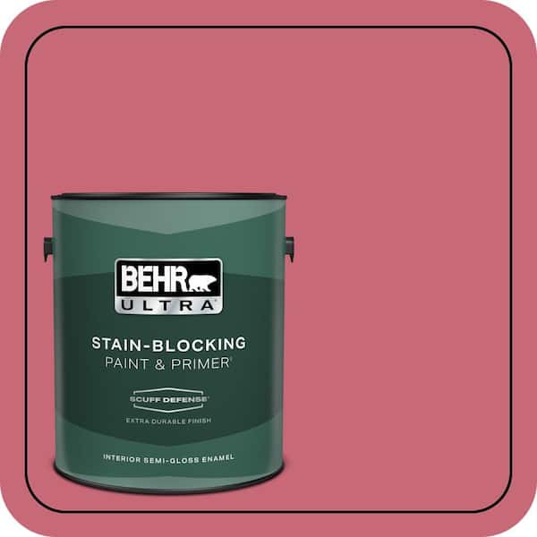BEHR ULTRA 1 gal. #P140-5 Lovebirds Extra Durable Semi-Gloss Enamel Interior Paint & Primer (2)