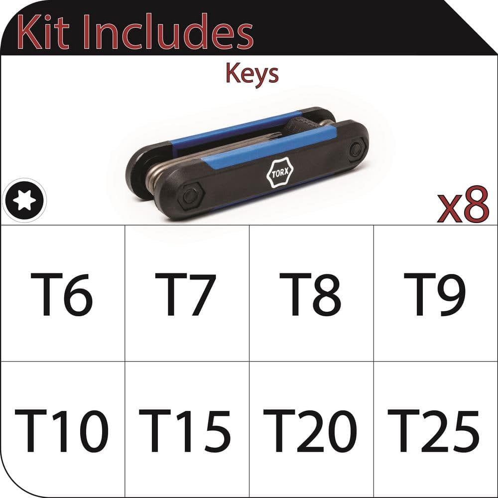Husky Mini Folding Torx Key Set (8-Piece) (2)