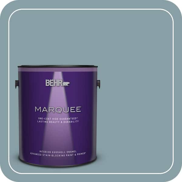 BEHR PREMIUM PLUS #BNC-18 Aqua Gray Enamel Low Odor & Primer (3)