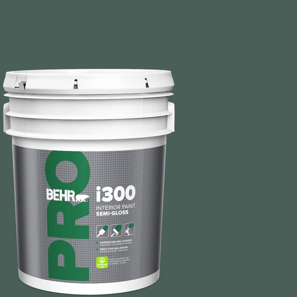 BEHR PRO 5 gal. #M440-7 Rainforest Semi-Gloss Interior Paint