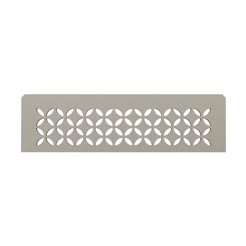 Schluter Shelf-N Stone Grey Coated Aluminum Floral Niche Shelf