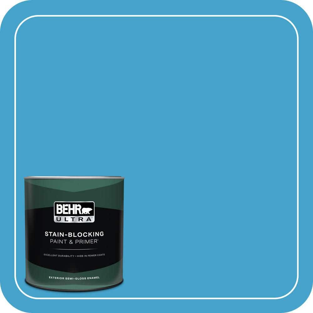 BEHR ULTRA 1 qt. #540B-6 Sea Ridge Semi-Gloss Enamel Exterior Paint & Primer