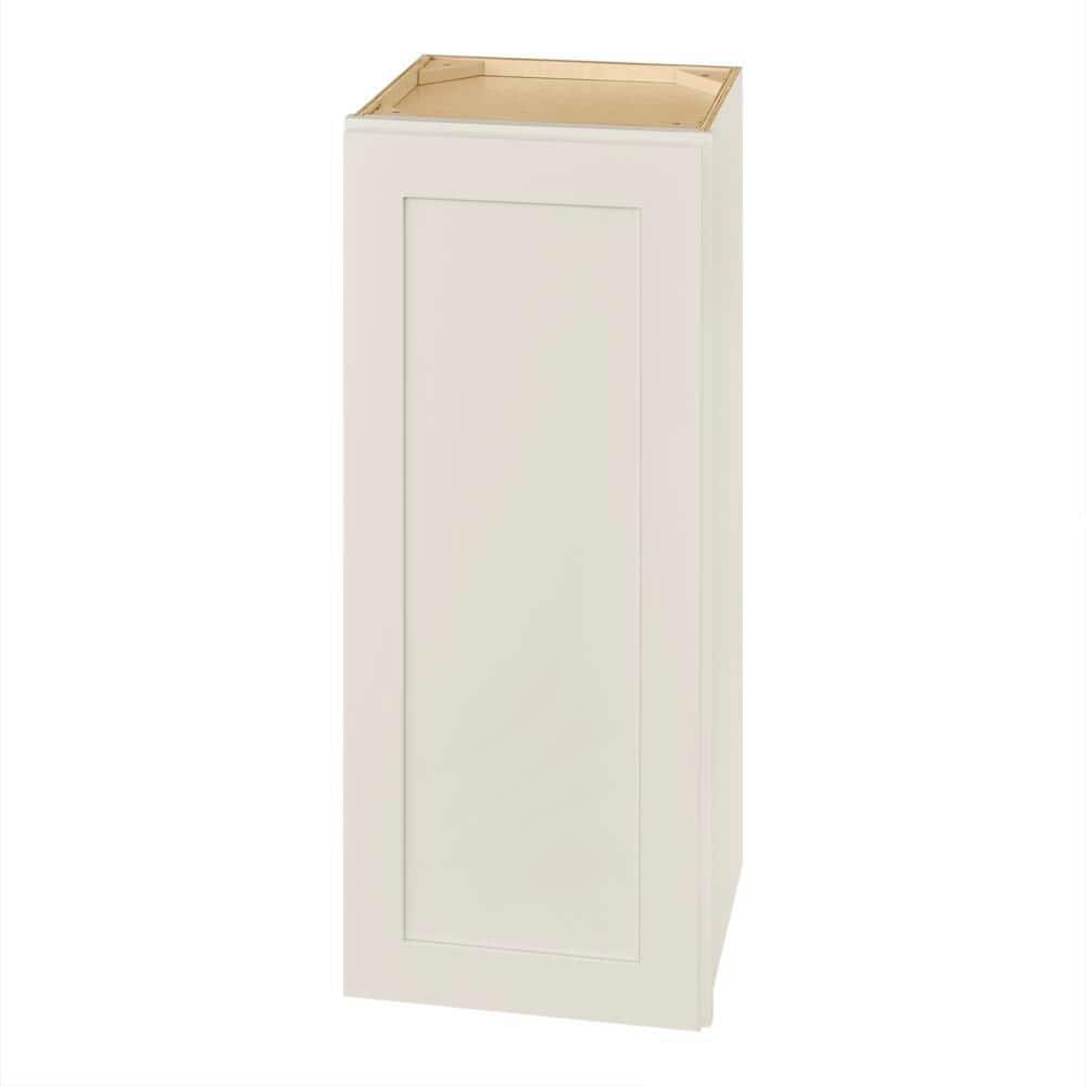 Hampton Bay Avondale 15 in. W x 12 in. D x 36 in. H Ready to Assemble Plywood Shaker Wall Kitchen Cabinet in Antique White
