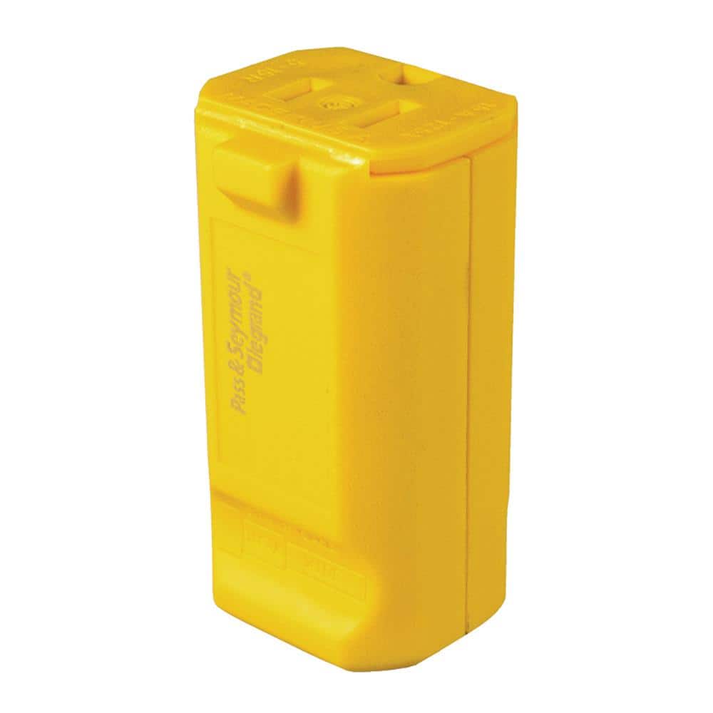 Legrand Pass & Seymour MaxGrip M3 15 Amp 125-Volt NEMA 5-15R Straight Blade Connector, Yellow (1)