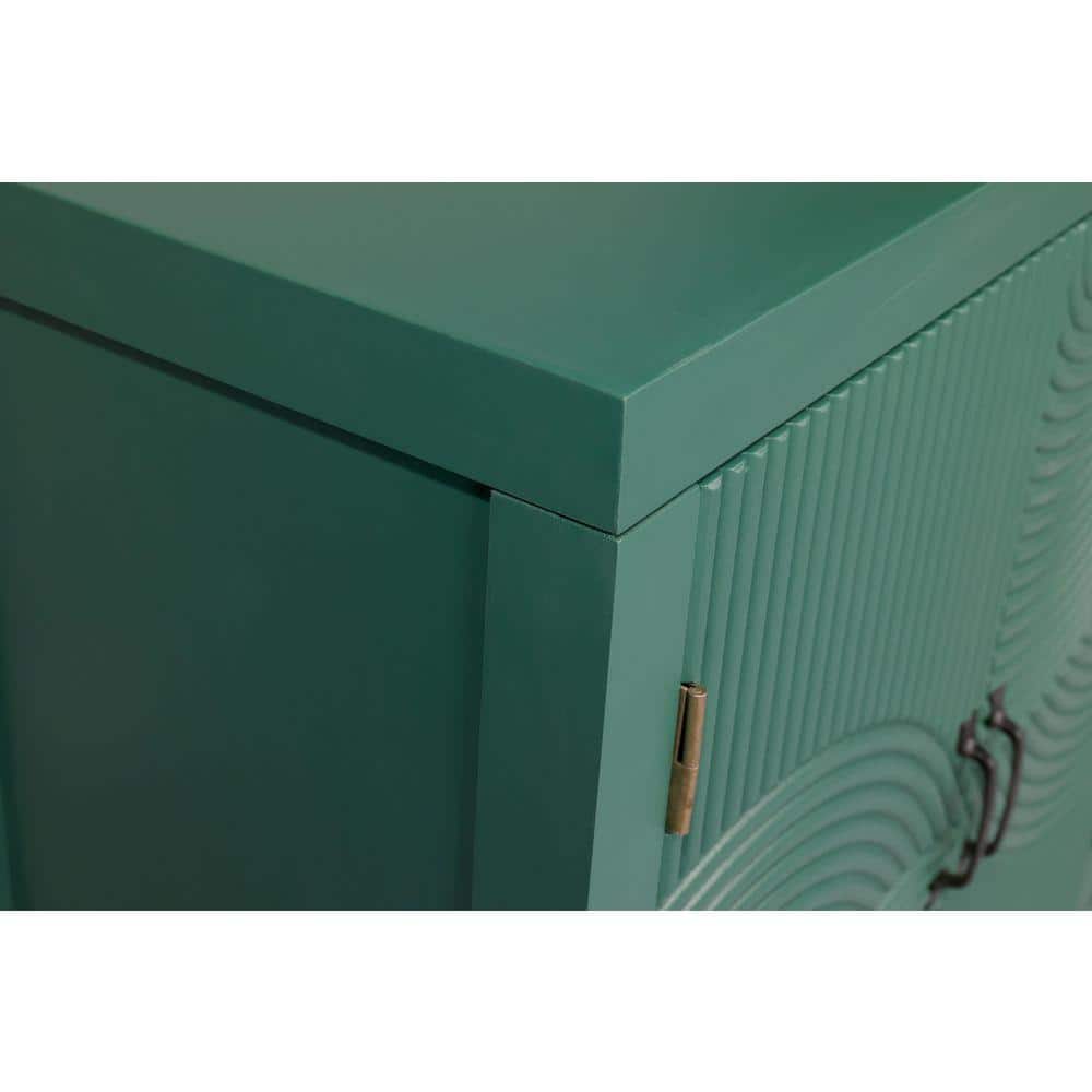 COWLOWN 59.25 in. W x 14.96 in. D x 33.46 in. H Bathroom Green Linen Cabinet (3)