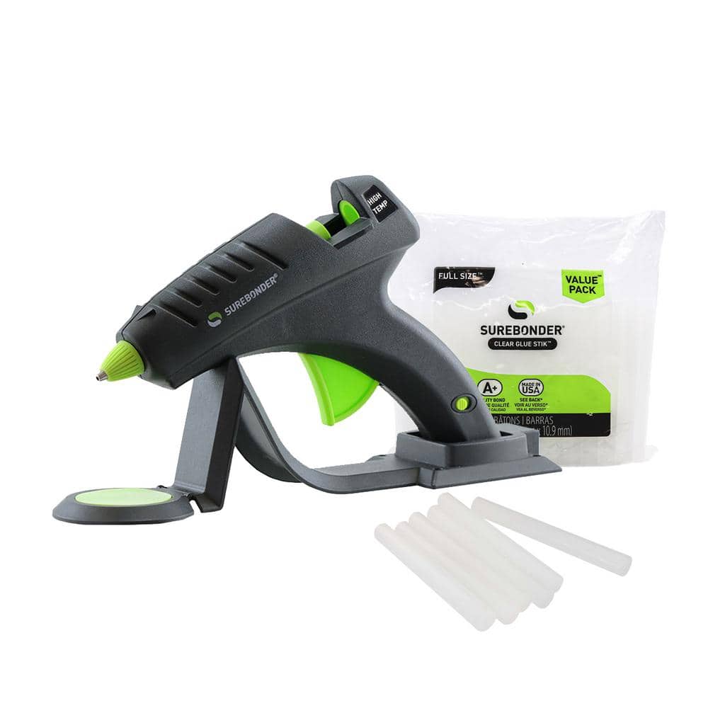 Surebonder Cordless/Corded Specialty Single Temp Full Size Glue Gun, with (1-50 Pack) Glue Sticks