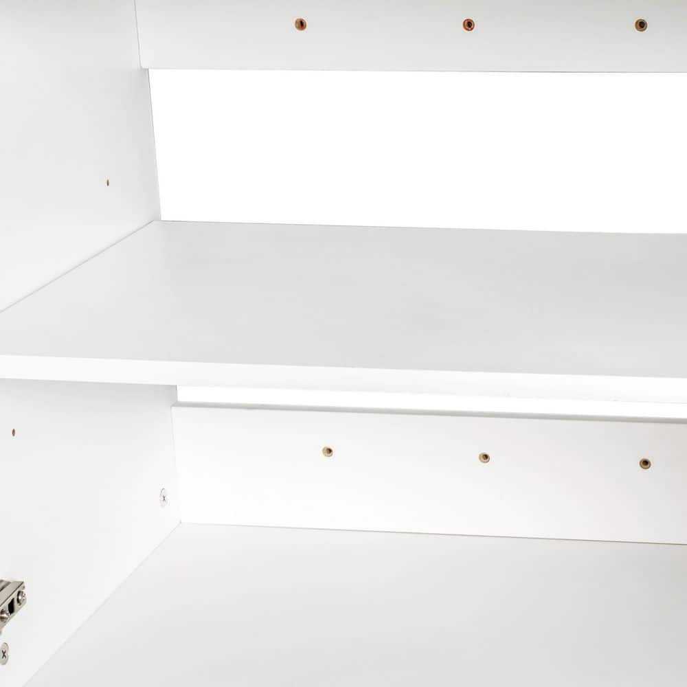 Tahanbath Classic 31.50 in. W x 11.81 in. D x 29.92 in. H Bathroom Storage Wall Cabinet in White (3)