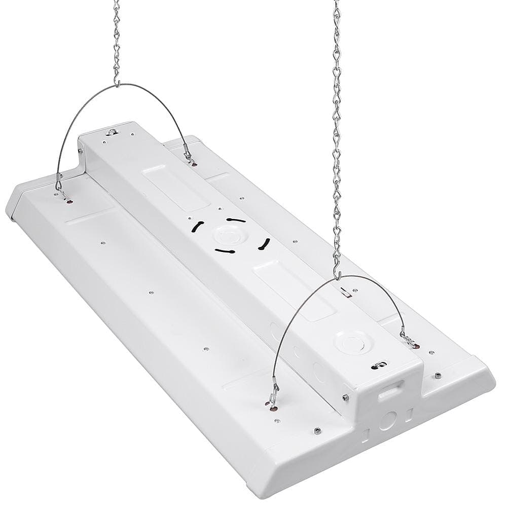 Commercial Electric 1-Pack 2 ft. 18000 Lumens 171-Watts Integrated LED High Bay Light 120-277V 5000K Daylight Dimmable Garage Light (4)
