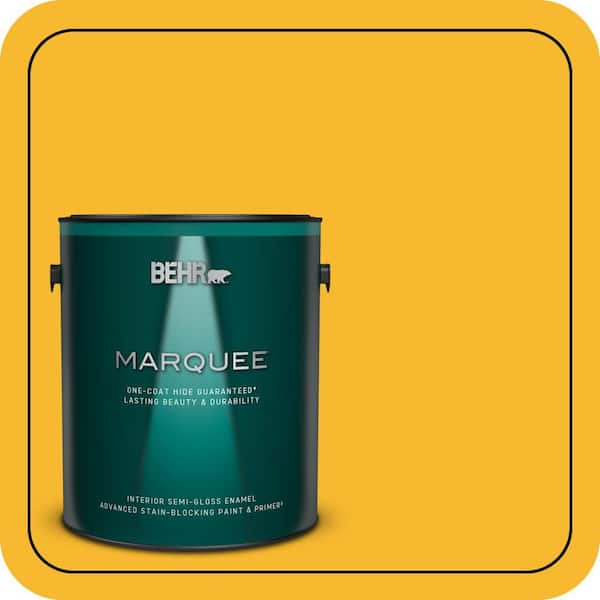 BEHR PREMIUM PLUS #HDC-MD-02A Yellow Groove Enamel Low Odor & Primer (2)