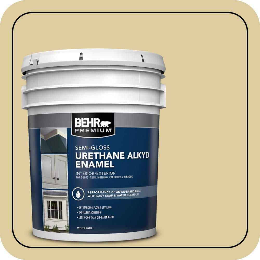 BEHR PREMIUM 5 gal. #PPU8-11 Mojito Urethane Alkyd Semi-Gloss Enamel Interior/Exterior Paint