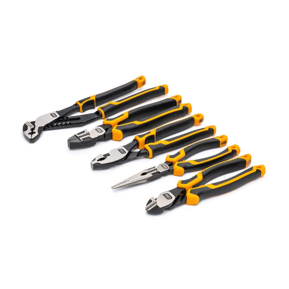 GEARWRENCH Cushion Grip Pitbull Pliers Set with EVA Foam Storage Tray (5-Piece) (3)